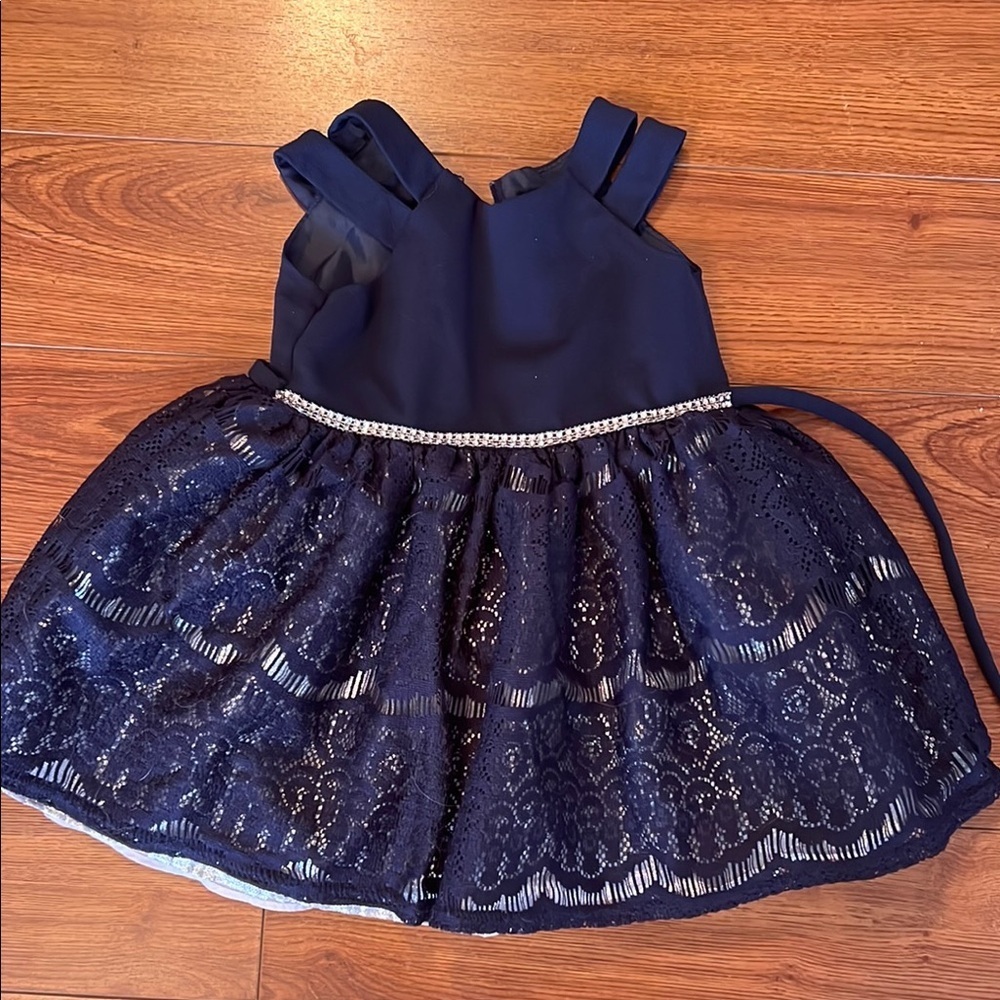 Elegant Navy Blue Kids Dress